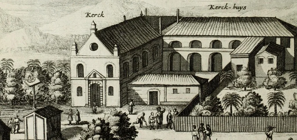 An illustration from Naauwkeurige beschryvinge van Malabar en Choromandel, der zelver aangrenzende ryken, en het machtige eyland Ceylon : nevens een omstandige en grondigh doorzochte ontdekking en wederlegginge van de afgoderye der Oost-Indische heydenen ..., 1672, leaf 500