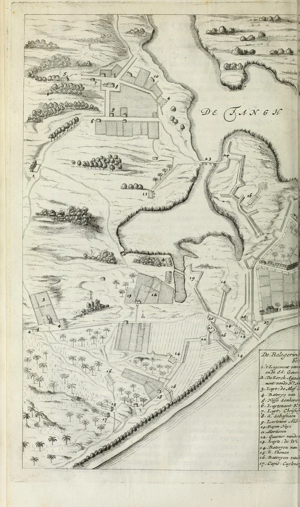 An illustration from Naauwkeurige beschryvinge van Malabar en Choromandel, der zelver aangrenzende ryken, en het machtige eyland Ceylon : nevens een omstandige en grondigh doorzochte ontdekking en wederlegginge van de afgoderye der Oost-Indische heydenen ..., 1672, leaf 572