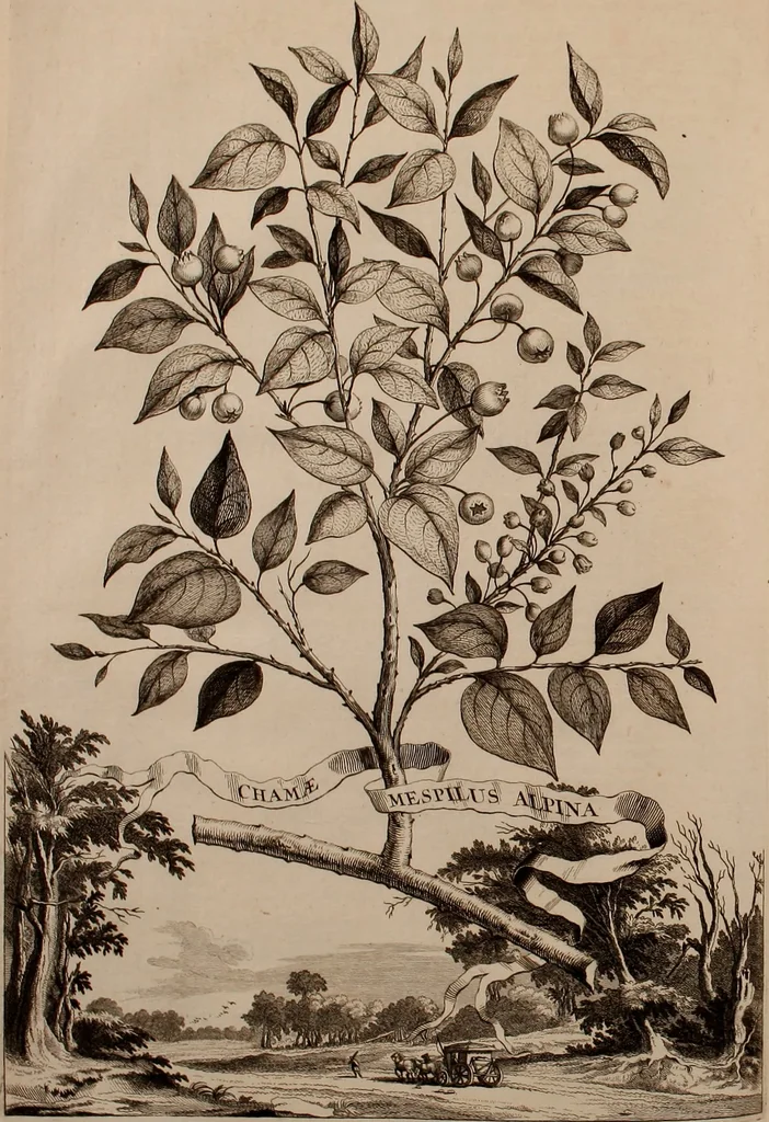 An illustration from Naauwkeurige beschryving der aardgewassen, waar in de veelerley aart en bijzondere eigenschappen der boomen, heesters, kruyden, bloemen, met haare vrugten, zaden, wortelen en bollen, neevens derzelver waare voort-teeling, gelukkige aanwinning, en heylzaame genees-krachten ... beschreeven worden;, 1696, leaf 259