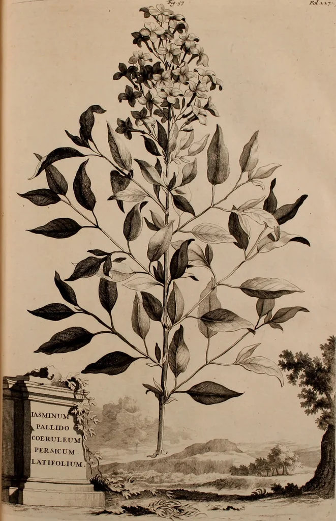An illustration from Naauwkeurige beschryving der aardgewassen, waar in de veelerley aart en bijzondere eigenschappen der boomen, heesters, kruyden, bloemen, met haare vrugten, zaden, wortelen en bollen, neevens derzelver waare voort-teeling, gelukkige aanwinning, en heylzaame genees-krachten ... beschreeven worden;, 1696, leaf 270