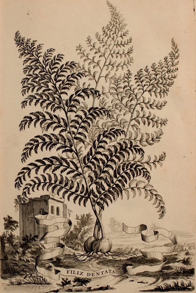 An illustration from Naauwkeurige beschryving der aardgewassen, waar in de veelerley aart en bijzondere eigenschappen der boomen, heesters, kruyden, bloemen, met haare vrugten, zaden, wortelen en bollen, neevens derzelver waare voort-teeling, gelukkige aanwinning, en heylzaame genees-krachten ... beschreeven worden;, 1696, leaf 354
