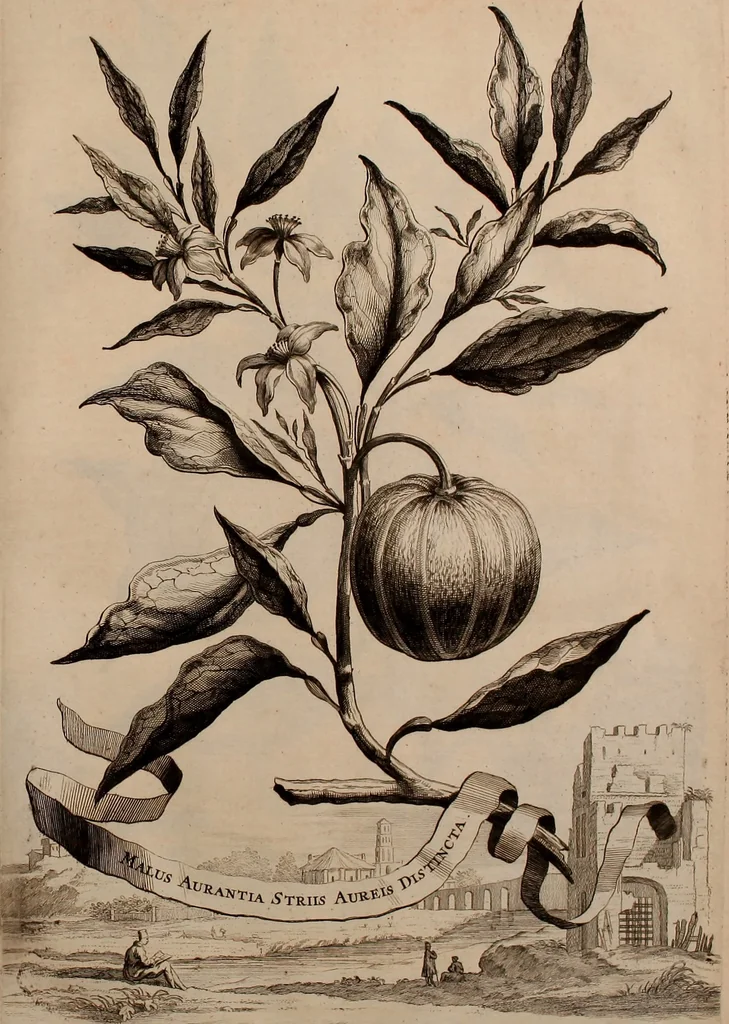 An illustration from Naauwkeurige beschryving der aardgewassen, waar in de veelerley aart en bijzondere eigenschappen der boomen, heesters, kruyden, bloemen, met haare vrugten, zaden, wortelen en bollen, neevens derzelver waare voort-teeling, gelukkige aanwinning, en heylzaame genees-krachten ... beschreeven worden;, 1696, leaf 50