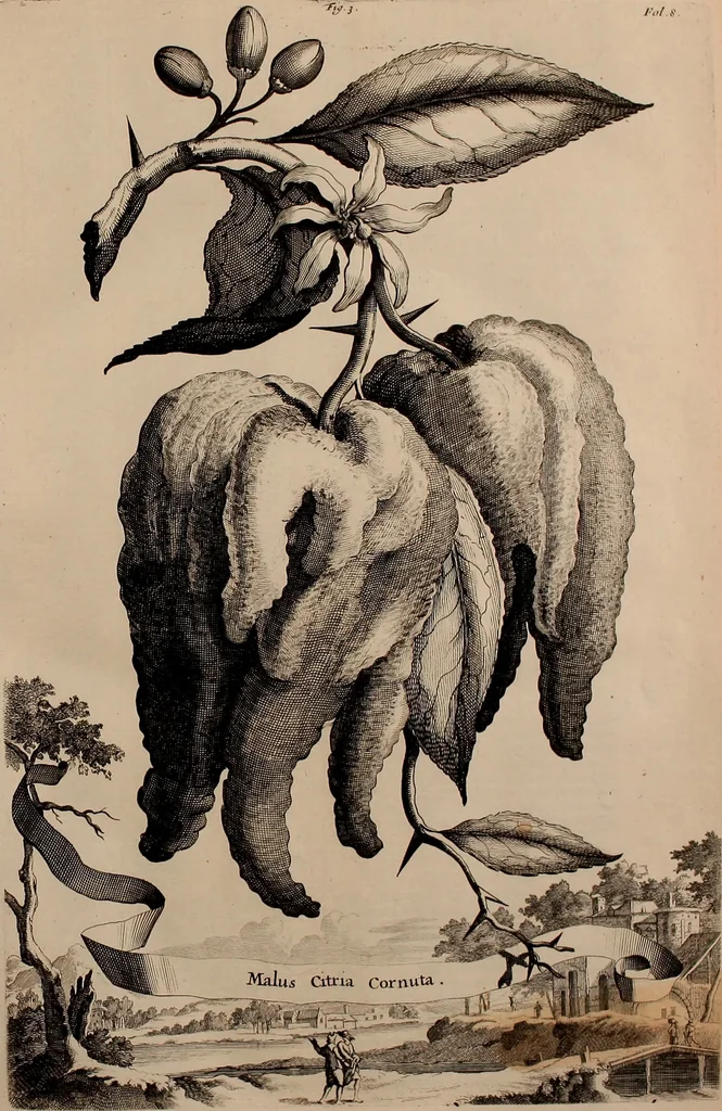 An illustration from Naauwkeurige beschryving der aardgewassen, waar in de veelerley aart en bijzondere eigenschappen der boomen, heesters, kruyden, bloemen, met haare vrugten, zaden, wortelen en bollen, neevens derzelver waare voort-teeling, gelukkige aanwinning, en heylzaame genees-krachten ... beschreeven worden;, 1696, leaf 54