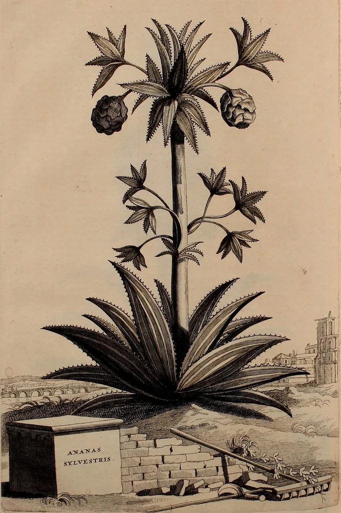 An illustration from Naauwkeurige beschryving der aardgewassen, waar in de veelerley aart en bijzondere eigenschappen der boomen, heesters, kruyden, bloemen, met haare vrugten, zaden, wortelen en bollen, neevens derzelver waare voort-teeling, gelukkige aanwinning, en heylzaame genees-krachten ... beschreeven worden;, 1696, leaf 559