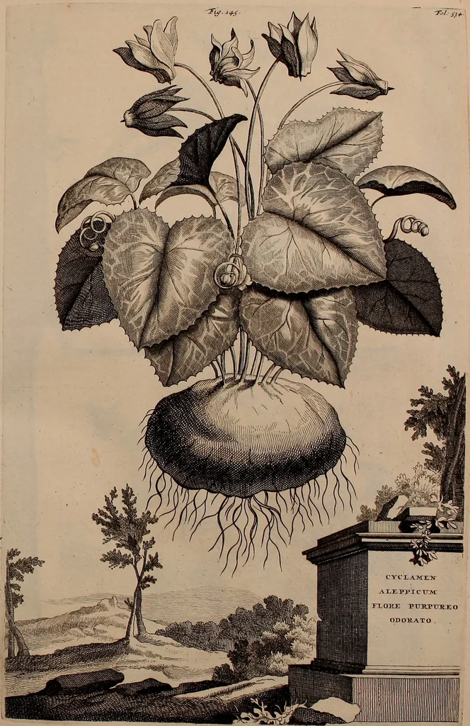 An illustration from Naauwkeurige beschryving der aardgewassen, waar in de veelerley aart en bijzondere eigenschappen der boomen, heesters, kruyden, bloemen, met haare vrugten, zaden, wortelen en bollen, neevens derzelver waare voort-teeling, gelukkige aanwinning, en heylzaame genees-krachten ... beschreeven worden;, 1696, leaf 598