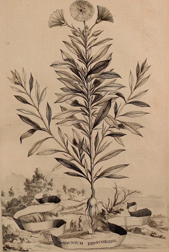 An illustration from Naauwkeurige beschryving der aardgewassen, waar in de veelerley aart en bijzondere eigenschappen der boomen, heesters, kruyden, bloemen, met haare vrugten, zaden, wortelen en bollen, neevens derzelver waare voort-teeling, gelukkige aanwinning, en heylzaame genees-krachten ... beschreeven worden;, 1696, leaf 630
