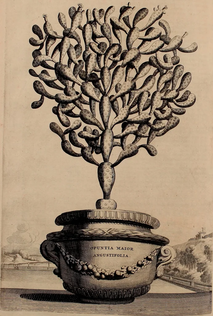 An illustration from Naauwkeurige beschryving der aardgewassen, waar in de veelerley aart en bijzondere eigenschappen der boomen, heesters, kruyden, bloemen, met haare vrugten, zaden, wortelen en bollen, neevens derzelver waare voort-teeling, gelukkige aanwinning, en heylzaame genees-krachten ... beschreeven worden;, 1696, leaf 643