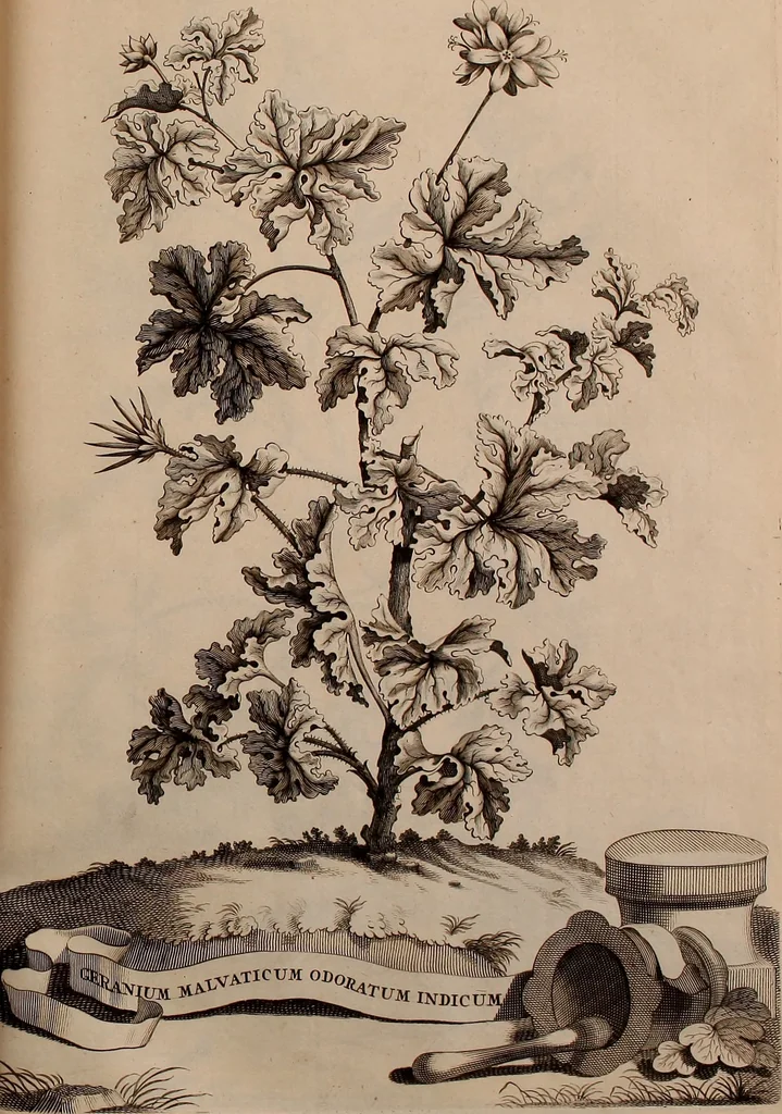 An illustration from Naauwkeurige beschryving der aardgewassen, waar in de veelerley aart en bijzondere eigenschappen der boomen, heesters, kruyden, bloemen, met haare vrugten, zaden, wortelen en bollen, neevens derzelver waare voort-teeling, gelukkige aanwinning, en heylzaame genees-krachten ... beschreeven worden;, 1696, leaf 678