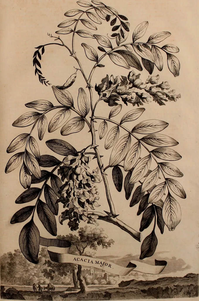 An illustration from Naauwkeurige beschryving der aardgewassen, waar in de veelerley aart en bijzondere eigenschappen der boomen, heesters, kruyden, bloemen, met haare vrugten, zaden, wortelen en bollen, neevens derzelver waare voort-teeling, gelukkige aanwinning, en heylzaame genees-krachten ... beschreeven worden;, 1696, leaf 86