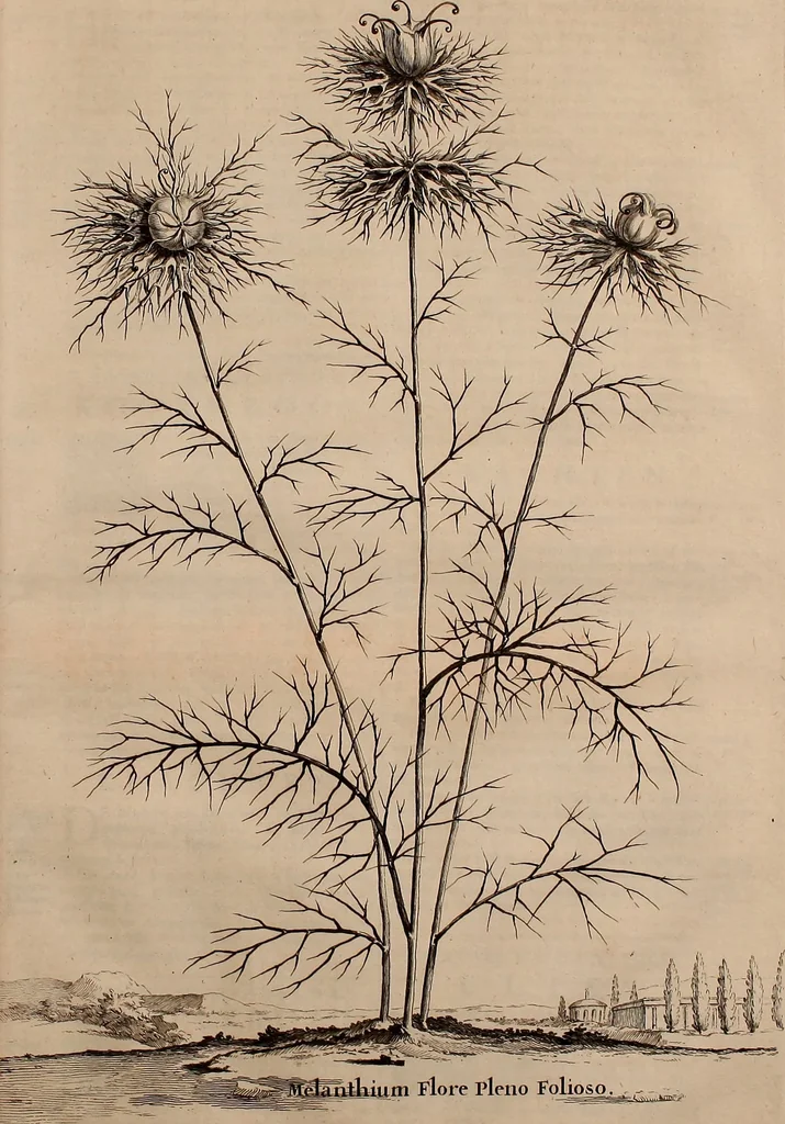 An illustration from Naauwkeurige beschryving der aardgewassen, waar in de veelerley aart en bijzondere eigenschappen der boomen, heesters, kruyden, bloemen, met haare vrugten, zaden, wortelen en bollen, neevens derzelver waare voort-teeling, gelukkige aanwinning, en heylzaame genees-krachten ... beschreeven worden;, 1696, leaf 136