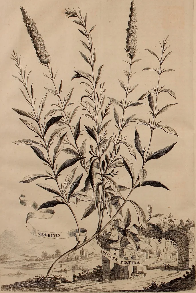 An illustration from Naauwkeurige beschryving der aardgewassen, waar in de veelerley aart en bijzondere eigenschappen der boomen, heesters, kruyden, bloemen, met haare vrugten, zaden, wortelen en bollen, neevens derzelver waare voort-teeling, gelukkige aanwinning, en heylzaame genees-krachten ... beschreeven worden;, 1696, leaf 251