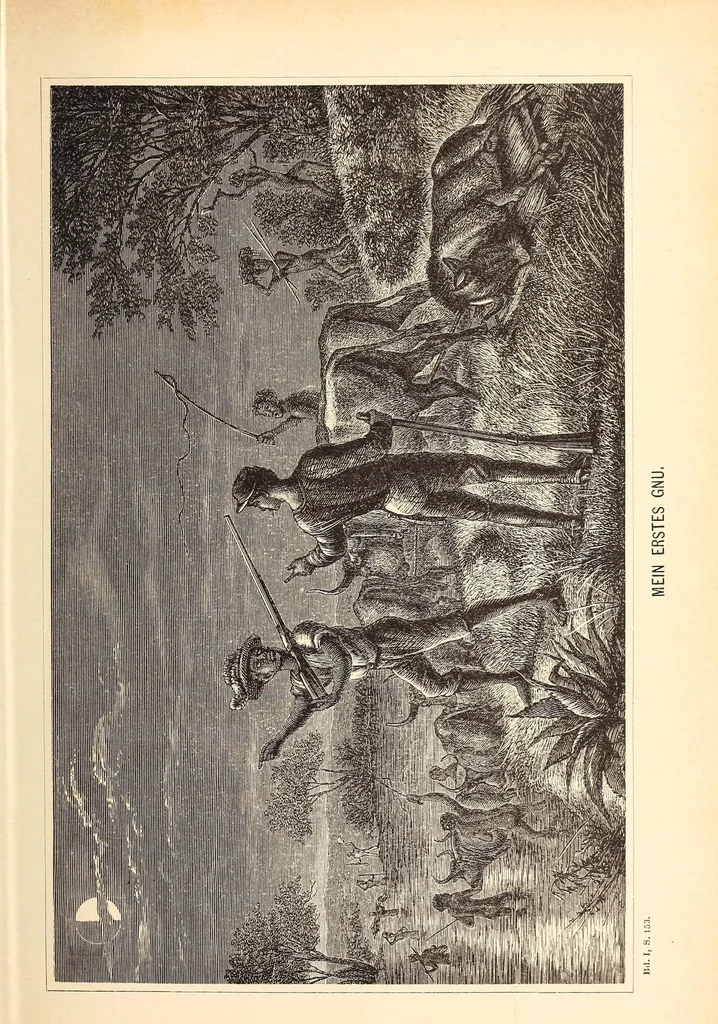 An illustration from Nach den Victoriafällen des Zambesi, 1875, leaf 185