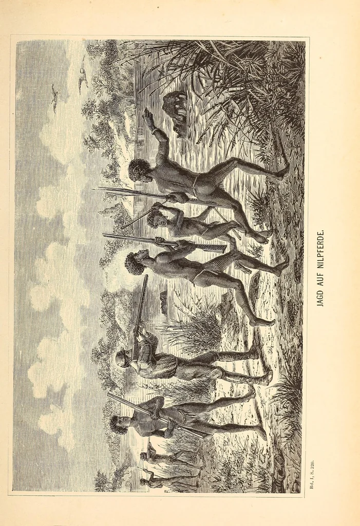An illustration from Nach den Victoriafällen des Zambesi, 1875, leaf 359