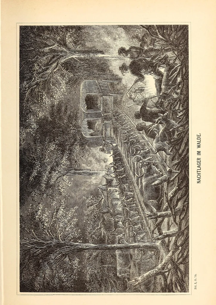 An illustration from Nach den Victoriafällen des Zambesi, 1875, leaf 97