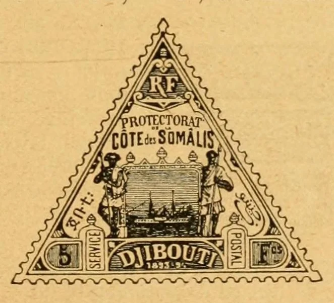An illustration from Nachtrag zum I. Bande von Dr. Moschkau's Handbuch für Postmarken-Sammler, 1896, leaf 43