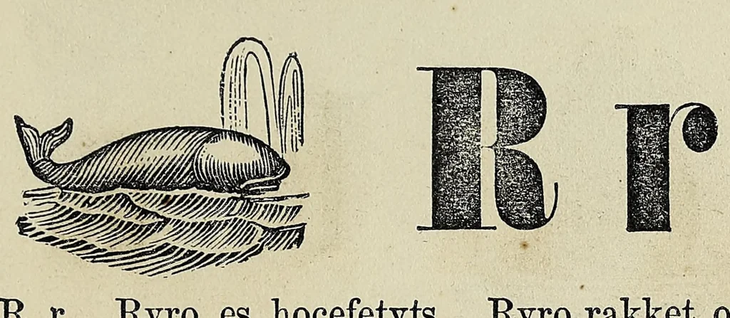 An illustration from Nakcokv es kerretv enhvteceskv. Muskokee or Creek first reader, 1875, leaf 23