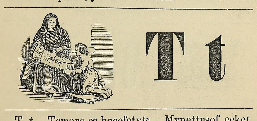 An illustration from Nakcokv es kerretv enhvtecskv = Muskokee or Creek first reader, 1882, leaf 25