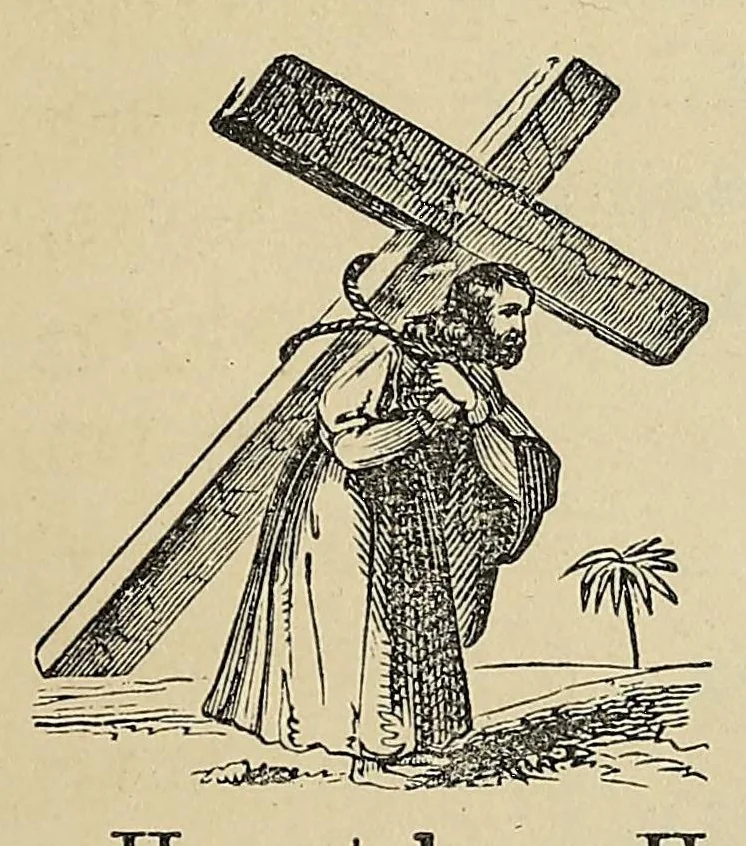 An illustration from Nakcokv es kerretv enhvtecskv = Muskokee or Creek first reader, 1882, leaf 49