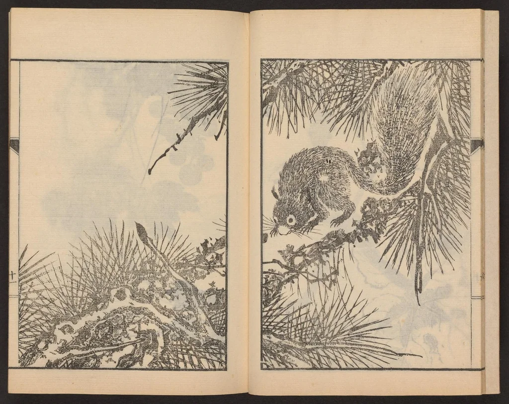 An illustration from Nanga kachō gafu, 1918, leaf 13