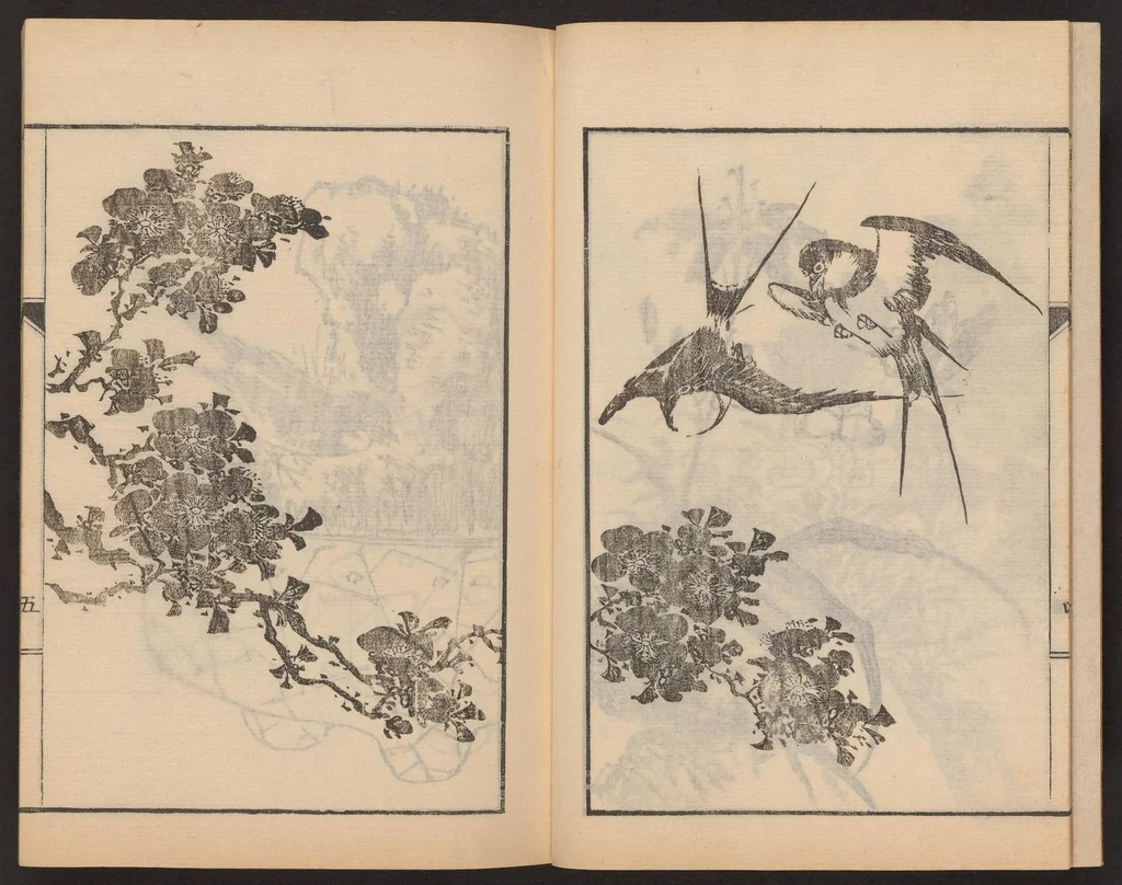 An illustration from Nanga kachō gafu, 1918, leaf 7