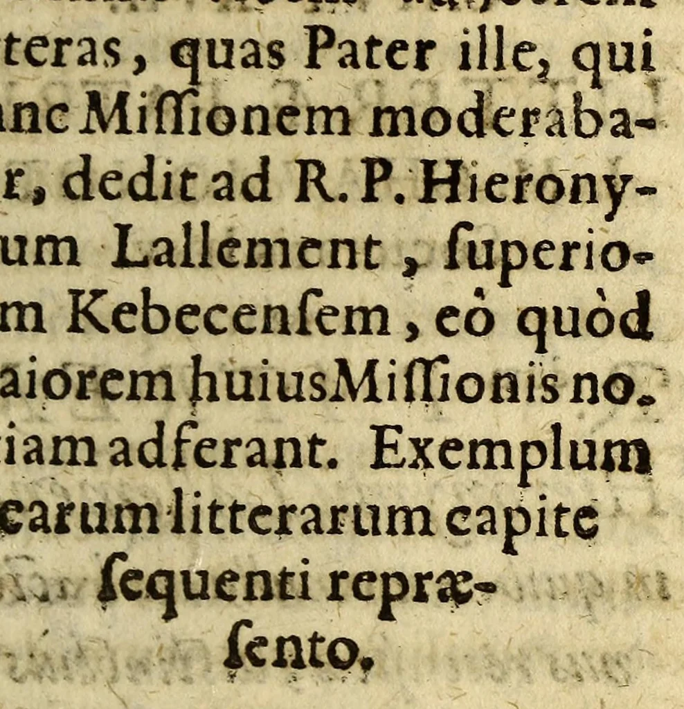 An illustration from Narratio historica eorum, quæ Societas Iesu in Noua Francia fortiter egit, & passa est, annis M.DC.XLIIX. & XLIX., 1650, leaf 245