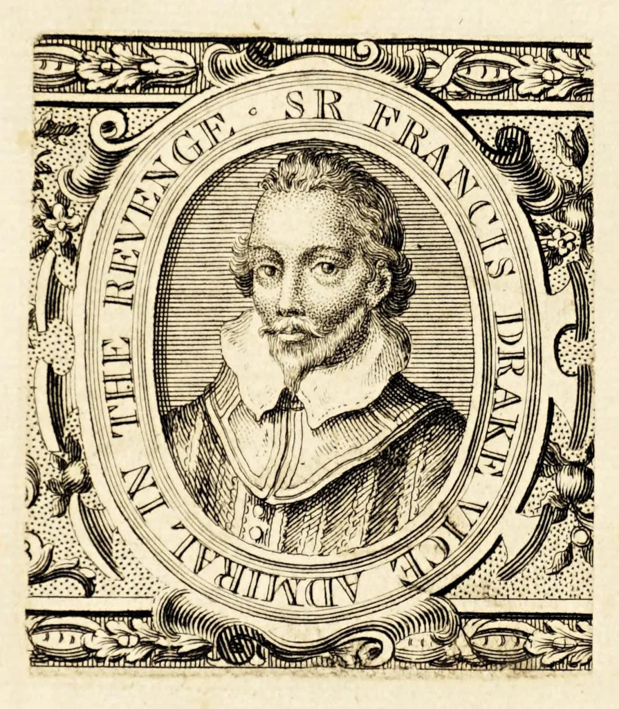 An illustration from Narrationes duæ admodum memorabiles, : quarum prima continet diarium expeditionis Francisci Draki equitis Angli in Indias Occidentales suscepæ, anno MDLXXXV. Altera omnium rerum ab eodem Drako et Norreysio in Lusitanica irruptione gestarum fidelem continuationem subjicit, 1590, leaf 12