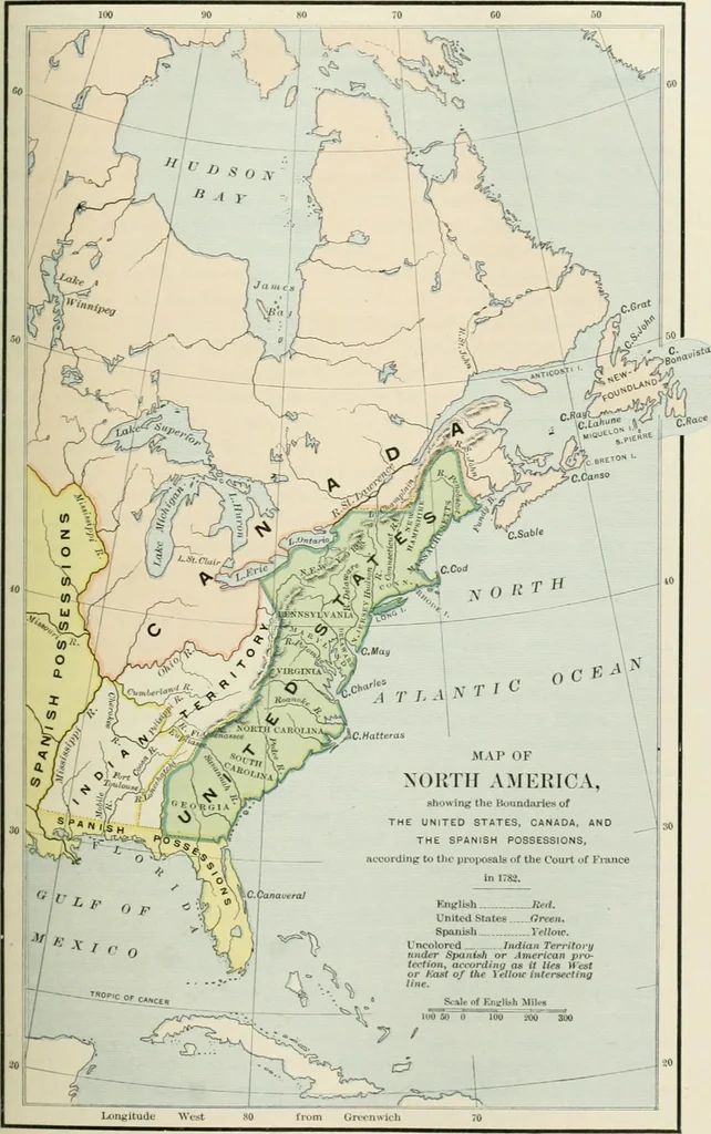 An illustration from Narrative and critical history of America, 1884, leaf 164