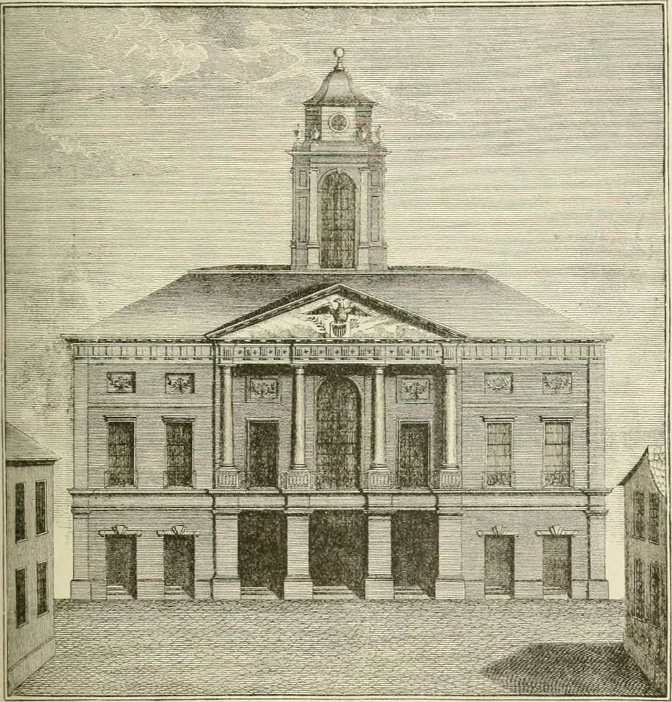 An illustration from Narrative and critical history of America, 1884, leaf 348