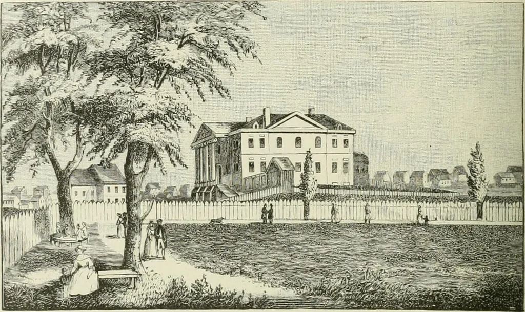 An illustration from Narrative and critical history of America, 1884, leaf 349