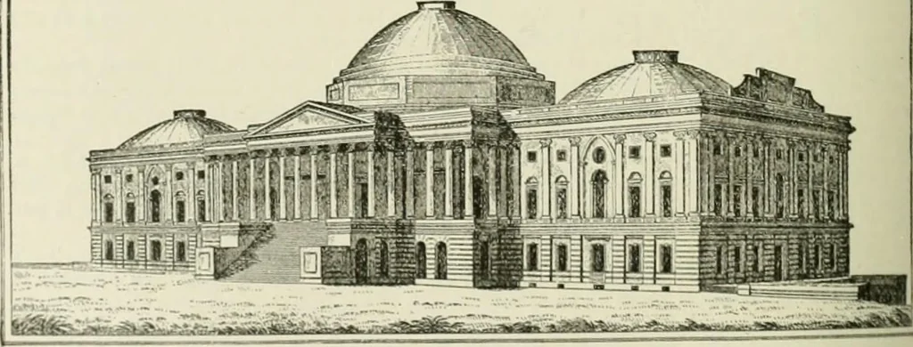 An illustration from Narrative and critical history of America, 1884, leaf 363