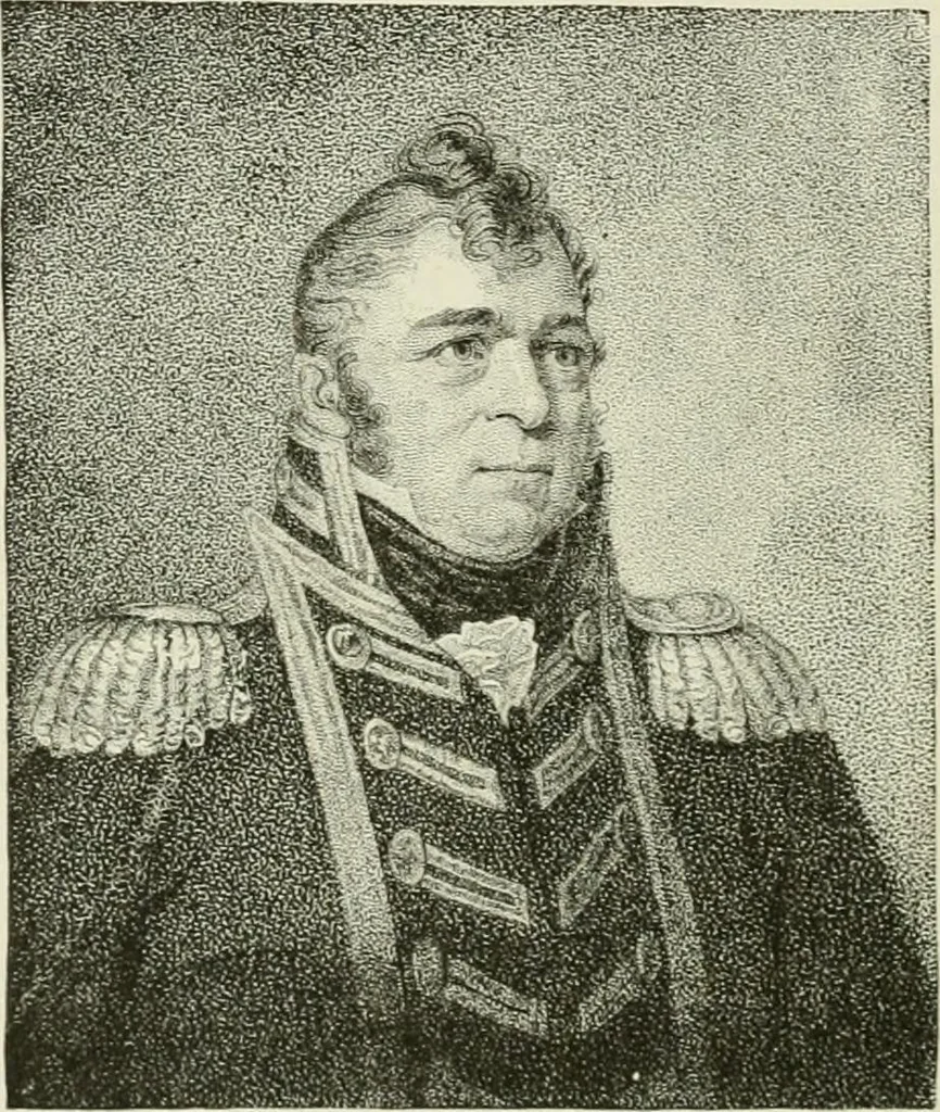 An illustration from Narrative and critical history of America, 1884, leaf 405