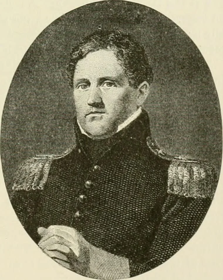 An illustration from Narrative and critical history of America, 1884, leaf 406
