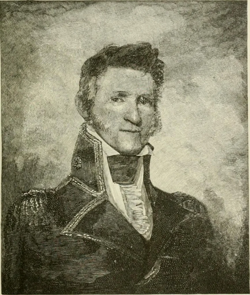 An illustration from Narrative and critical history of America, 1884, leaf 414