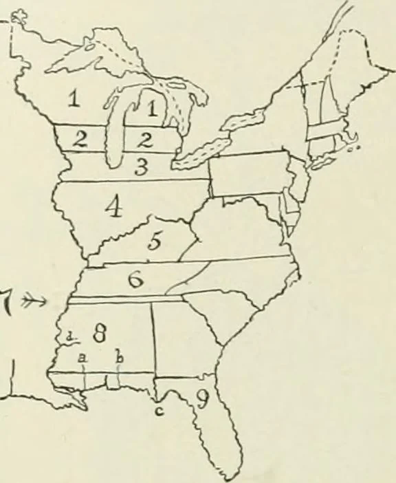 An illustration from Narrative and critical history of America, 1884, leaf 547