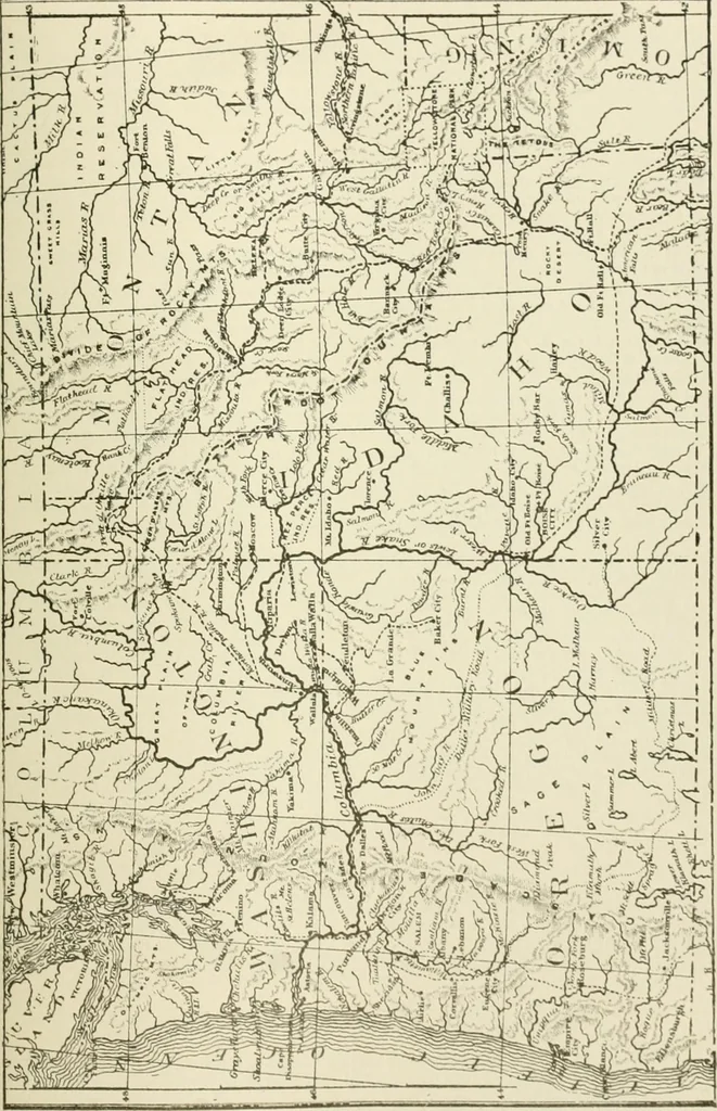 An illustration from Narrative and critical history of America, 1884, leaf 578