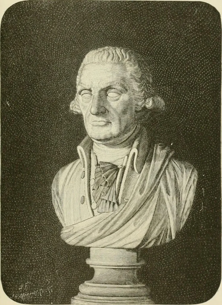 An illustration from Narrative and critical history of America, 1884, leaf 596