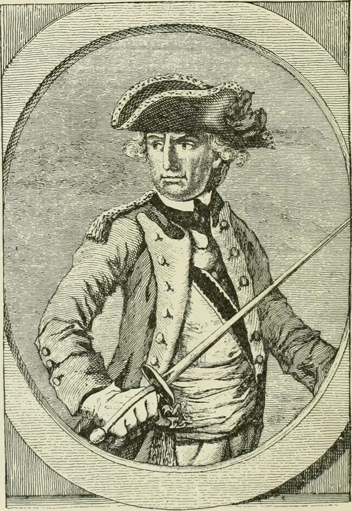 An illustration from Narrative and critical history of America, 1884, leaf 597
