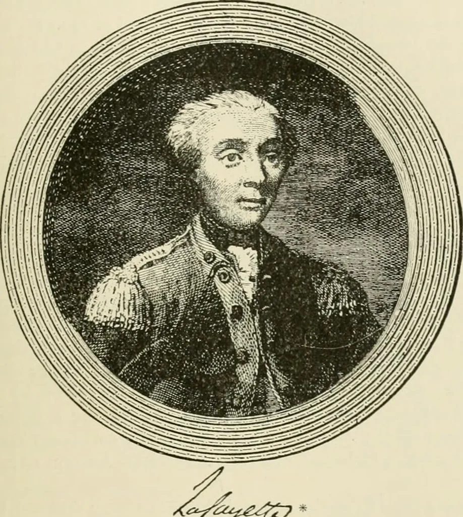 An illustration from Narrative and critical history of America, 1884, leaf 74
