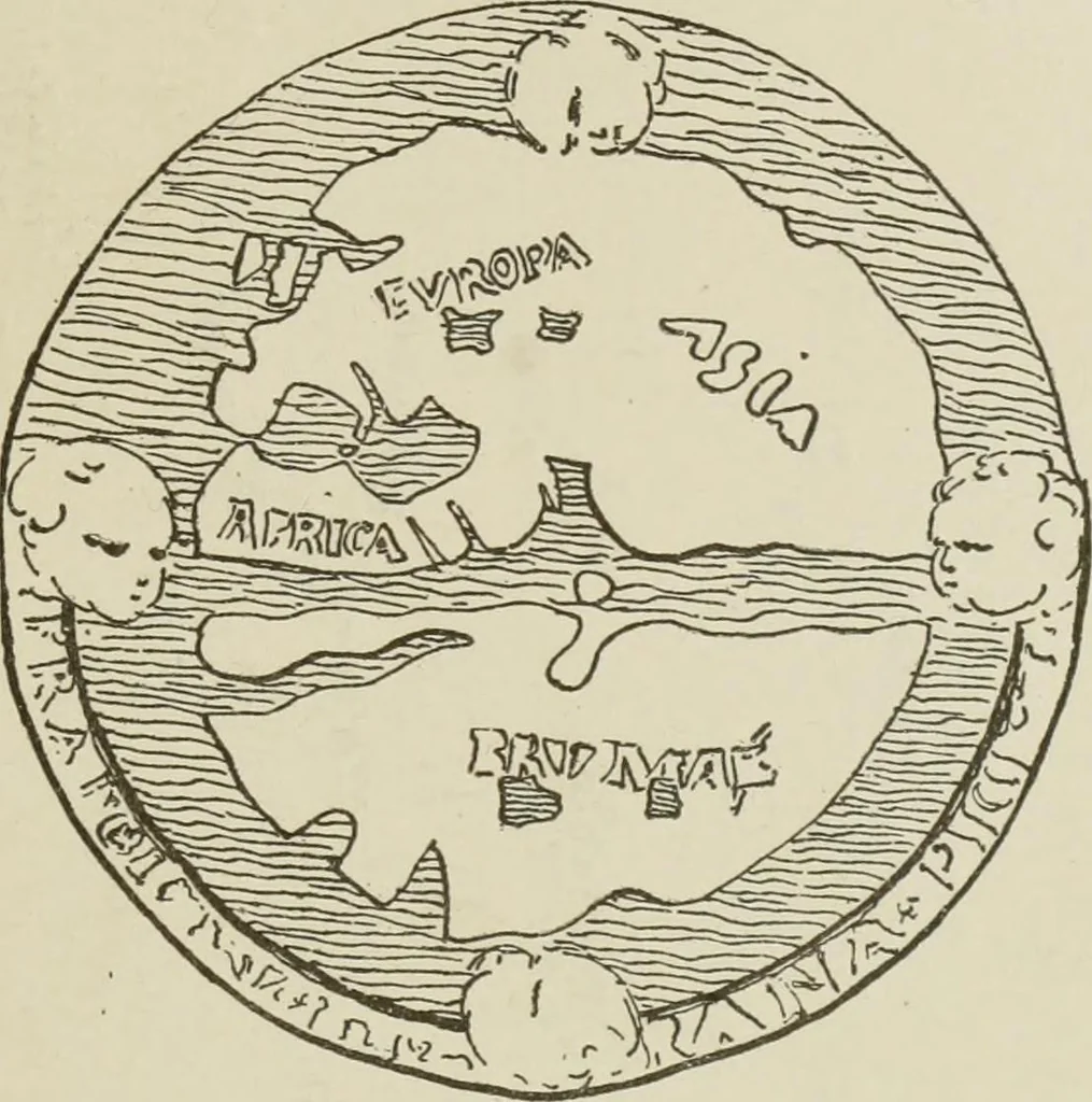 An illustration from Narrative and critical history of America, 1884, leaf 110