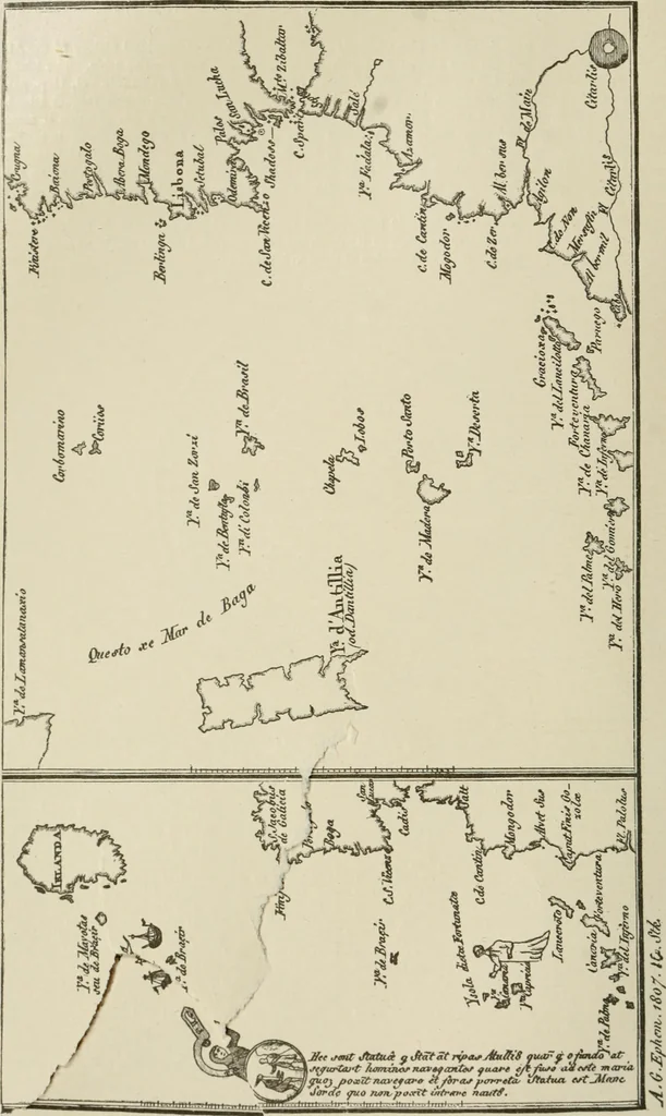 An illustration from Narrative and critical history of America, 1884, leaf 111