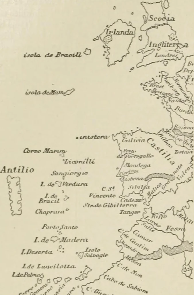 An illustration from Narrative and critical history of America, 1884, leaf 113