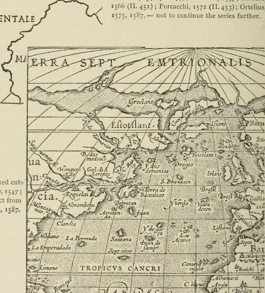 An illustration from Narrative and critical history of America, 1884, leaf 115