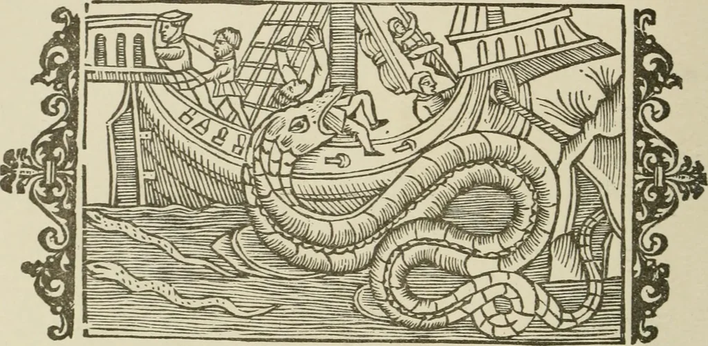 An illustration from Narrative and critical history of America, 1884, leaf 131