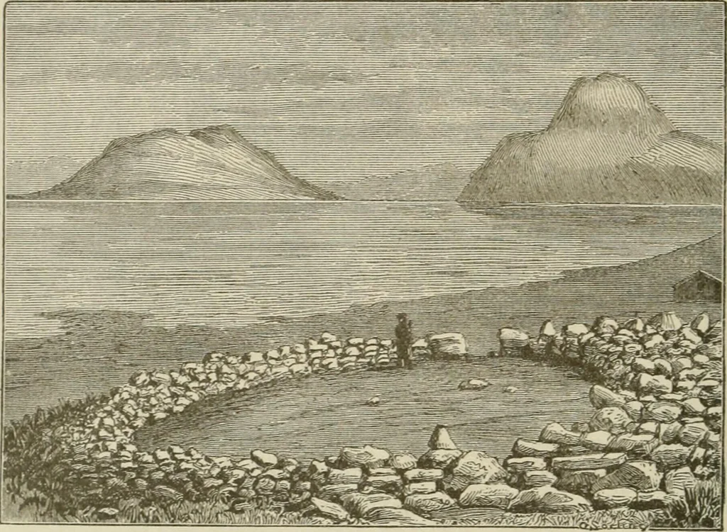 An illustration from Narrative and critical history of America, 1884, leaf 145