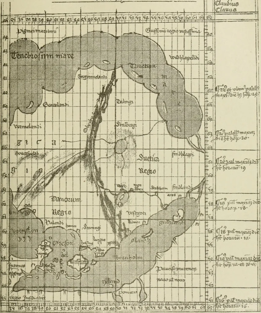 An illustration from Narrative and critical history of America, 1884, leaf 176