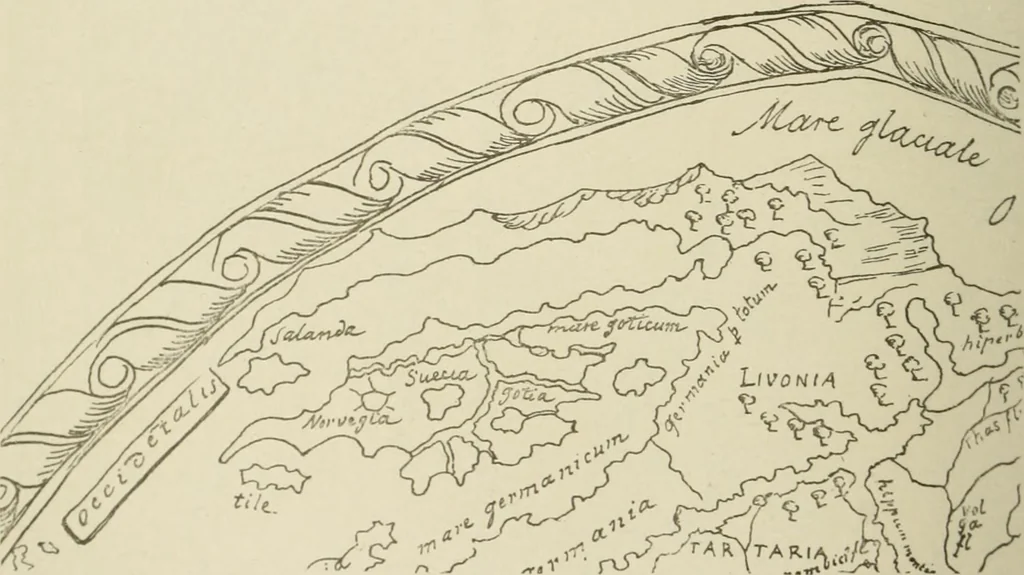 An illustration from Narrative and critical history of America, 1884, leaf 179