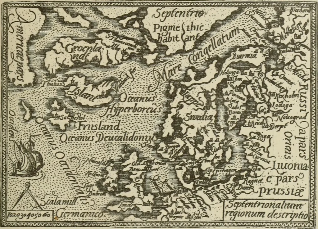 An illustration from Narrative and critical history of America, 1884, leaf 186