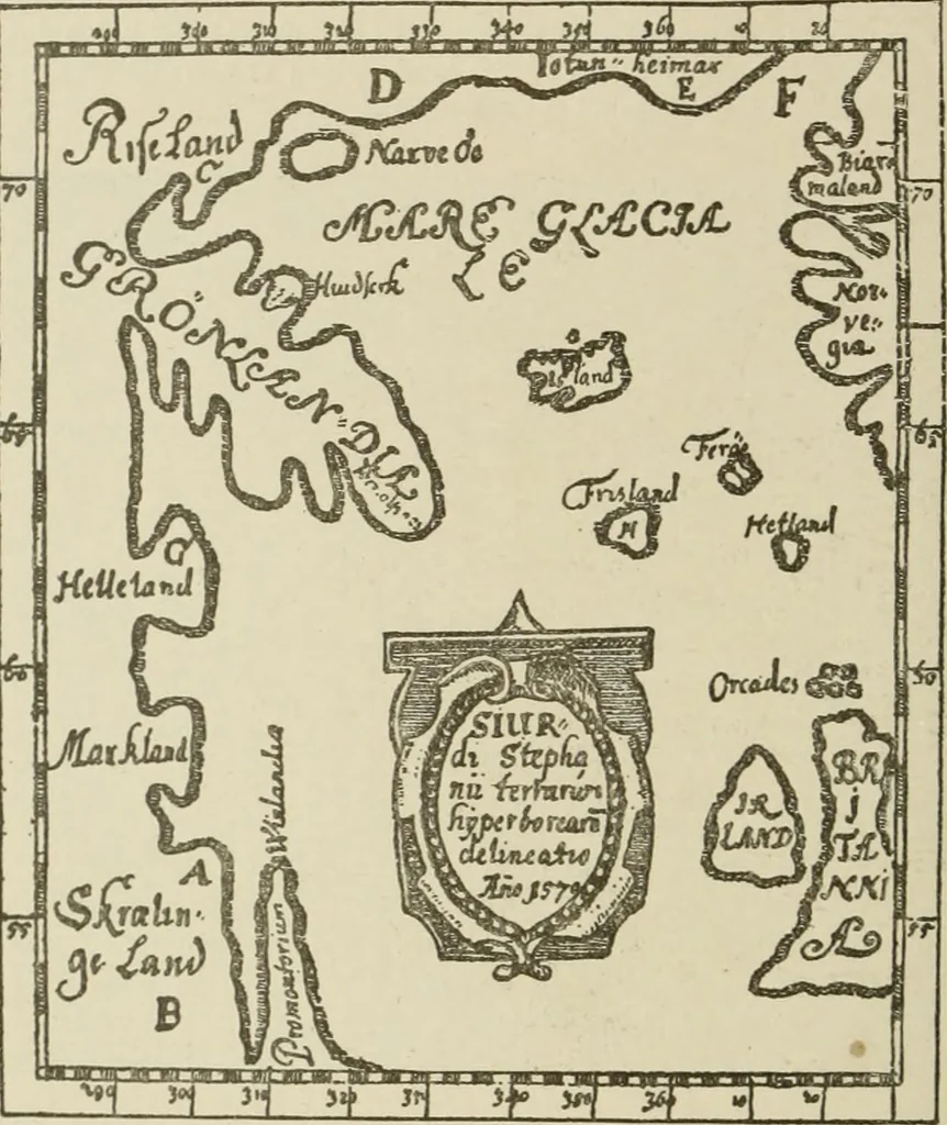 An illustration from Narrative and critical history of America, 1884, leaf 187