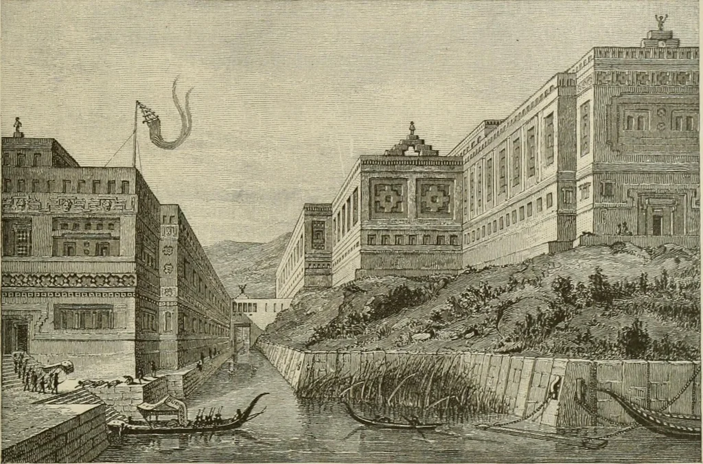 An illustration from Narrative and critical history of America, 1884, leaf 276