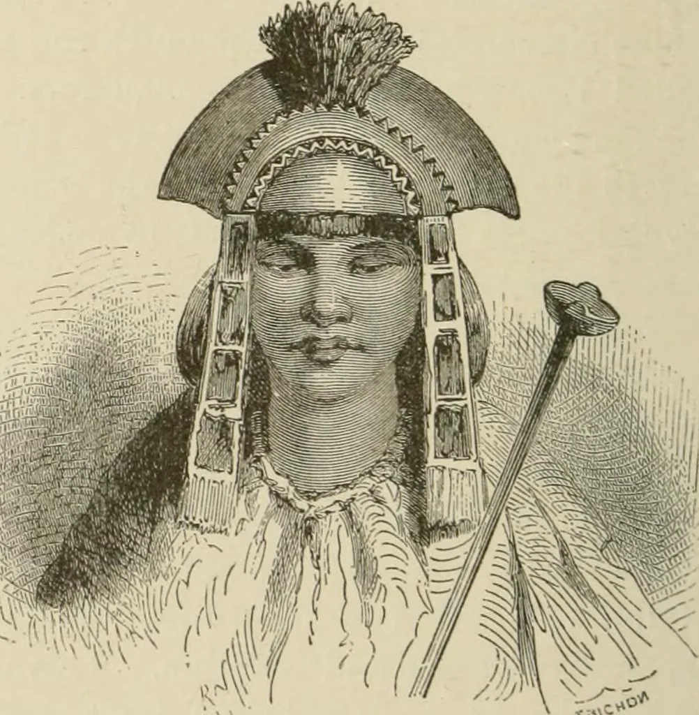 An illustration from Narrative and critical history of America, 1884, leaf 285